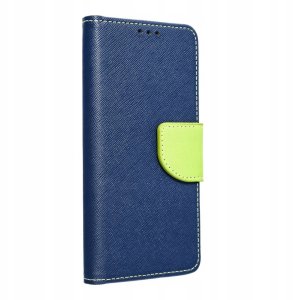 Kabura FANCY Book do XIAOMI Redmi Note 14 5G granatowo limonkowy 1
