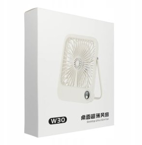 Wentylator / wiatrak biurkowy z regulowaną podstawką W30 biały 5