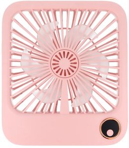 Wentylator / wiatrak biurkowy z regulowaną podstawką W30 różowy 2