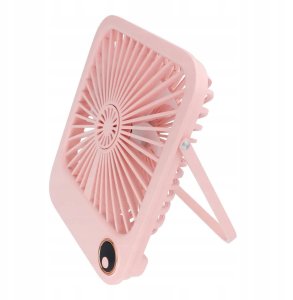 Wentylator / wiatrak biurkowy z regulowaną podstawką W30 różowy 4