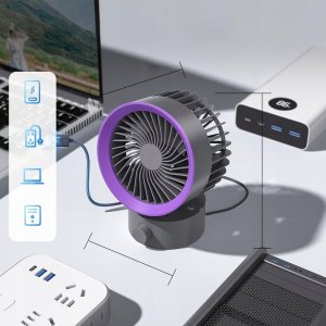 Wentylator / wiatrak biurkowy LLD-F87R biały 4