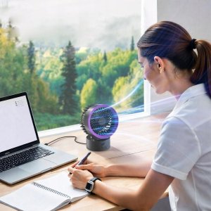 Wentylator / wiatrak biurkowy LLD-F87R biały 7