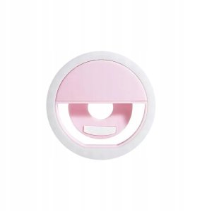 Lampa LED Ring do selfie na telefon RK-12 różowa 1