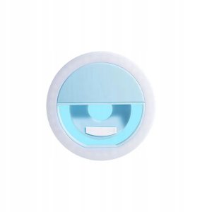 Lampa LED Ring do selfie na telefon RK-12 niebieska 1