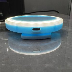 Lampa LED Ring do selfie na telefon RK-12 niebieska 2