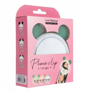 Lampa LED Ring do selfie na telefon RK12 zielony 4