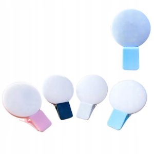 Lampa LED Ring do selfie na telefon MINI Q niebieska 2