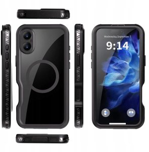 Beeasy Futerał wodoodporny SHELLBOX GT kompatybilny z MagSafe do IPHONE 16 Plus czarny 2