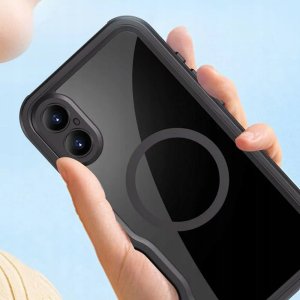 Beeasy Futerał wodoodporny SHELLBOX GT kompatybilny z MagSafe do IPHONE 16 Plus czarny 3
