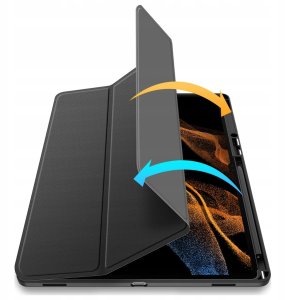 DUX DUCIS etui TOBY z miejscem na rysik do SAMSUNG Tab S10 Ultra/S9 Ultra/S8 Ultra czarne 8