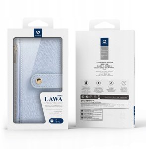 Etui skórzane Dux Ducis Lawa na iPhone 15 - niebieskie 11