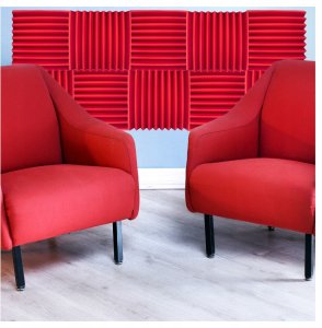 Bitmat DNA AM4 RD panel akustyczny zestaw 12 szt. czerwony 7