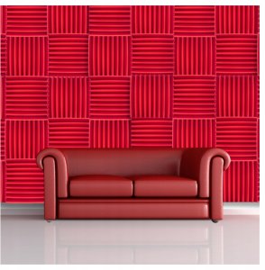 Bitmat DNA AM4 RD panel akustyczny zestaw 12 szt. czerwony 10