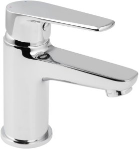 Washbasin faucet RUBINETA Vito-18, short spout, chrome color 1