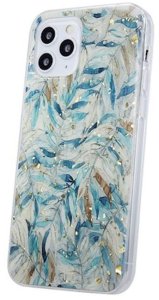 ETUI GOLD GLAM SAMSUNG A72 4G / A72 5G BOHO LEAVES 1