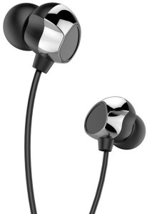 XO SŁUCHAWKI PRZEWODOWE EP53 DOUSZNE CZARNE JACK 3,5mm 3