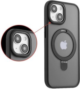 MX KICKSTAND MAGSAFE CIRCLE IPHONE 15 PRO (6.1), BLACK / CZARNY 2