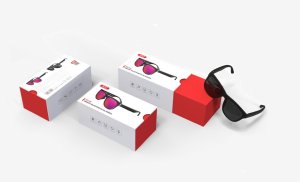 XO OKULARY PRZECIWSŁONECZNE Bluetooth E6 UV400 CZARNO-CZERWONE 2