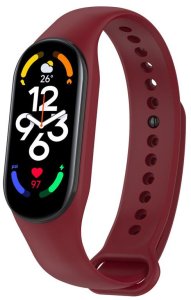 Opaska Smart Band M5/M6 BORDOWY / BURGUNDY 2