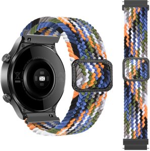 Pleciony pasek do zegarka / smartwatch 22mm, DENIM / WIELOBARWNY 1