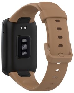 Pasek Silikonowy Mi Band 7 Pro / M7 Pro (3), BROWN / BRĄZOWY 3