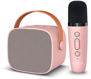 Maxlife zestaw karaoke Bluetooth MXKS-100, PINK / RÓŻOWY 1