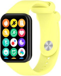 Pasek Silikonowy Mi Band 8 Pro / M8 Pro (6), YELLOW / ŻÓŁTY 3