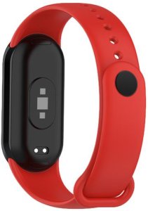 Pasek Silikonowy Mi Band 8 / M8 (6), RED / CZERWONY 3