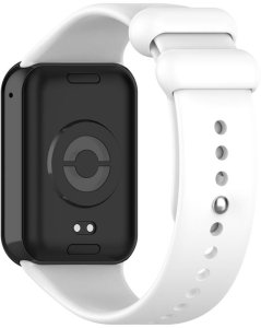 Pasek Silikonowy Mi Band 8 Pro / M8 Pro (12), WHITE / BIAŁY 4