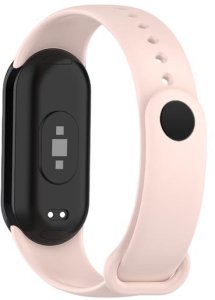 Pasek Silikonowy Mi Band 9 / M9 / 8 / M8 (1), LIGHT PINK / PUDROWY RÓŻ 3