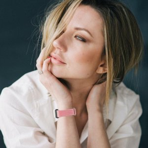 Pasek Pleciony Mi Band 8 Pro / M8 Pro (1), PINK / RÓŻOWY 2