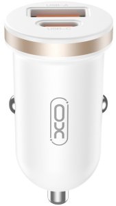XO ładowarka samochodowa CC56 PD 30W QC+PD BIAŁA 1