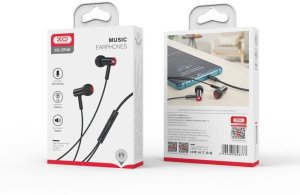 XO SŁUCHAWKI PRZEWODOWE EP49 CZARNE JACK 3,5mm dokanałowe 3