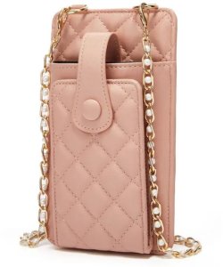 Michael Kors Pikowana torebka / saszetka na telefon 19*10,5*2cm, Pink / Różowy 2