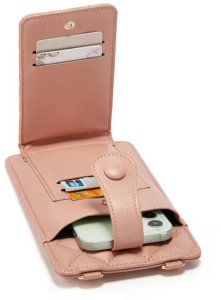 Michael Kors Pikowana torebka / saszetka na telefon 19*10,5*2cm, Pink / Różowy 4