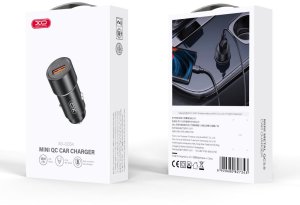 XO ładowarka samochodowa CC54 18W 1xUSB czarna 2