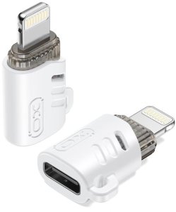 XO ADAPTER NB256E USB-C/LIGHTNING biały 1