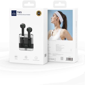WIWU Słuchawki Bluetooth T21 TWS czarny 2