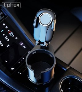 Remax UCHWYT SAM T-PHOX TH-07 Z UCHWYTEM NA KUBEK CUP HOLDER BLACK 2