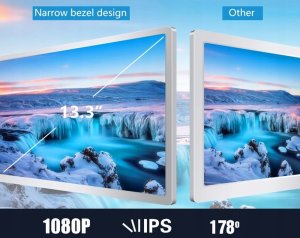 Docooler 14-calowy potrójny przenośny monitor komputerowy 13''-17,3" IPS 3