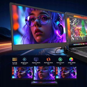 SMISEACOW F3 14" Przenośny monitor do laptopa 360 IPS FHD 1080p nowy 2024 12