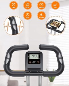 YOSUDA Rower treningowy magnetyczny pionowy 3w1 składany 150 kg 8 poziomów 4