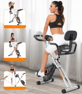 YOSUDA Rower treningowy magnetyczny pionowy 3w1 składany 150 kg 8 poziomów 8