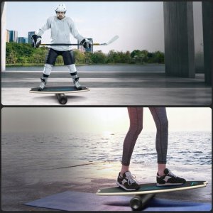 Sportneer deska do balansowania drewniana HQ-B23-A surfingowa równowagowa 3