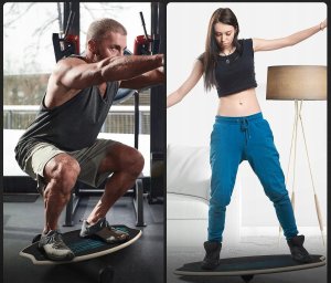 Sportneer deska do balansowania drewniana HQ-B23-A surfingowa równowagowa 6