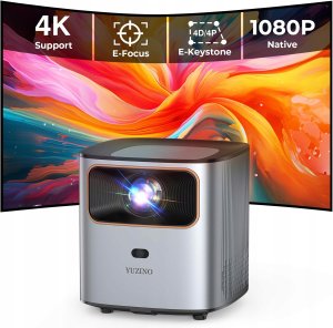 YUZINO Projektor 4K 15000 l WiFi Bluetooth 1080p kino domowe LED biały 2024 1