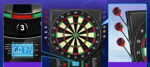 Coanhctm Elektroniczna tarcza do darta 12 rzutek 34 gry dla 1-8 graczy 3