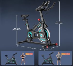 Rower treningowy Wenoker stacjonarny monitor LCD 140 kg nowy 2024 2