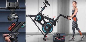 Rower treningowy Wenoker stacjonarny monitor LCD 140 kg nowy 2024 7