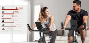 Rower stacjonarny Nike PASYOU S30 rower treningowy magnetyczny monitor LCD 150 kg czarny nowy 6